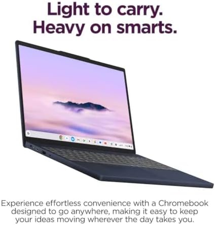 Lenovo Chromebook Plus 15.3" 2K Touchscreen Laptop, Intel Core 3 N355, Integrated Intel Graphics, 8GB LPDDR5, 128GB UFS, Fingerprint Reader, Wi-Fi 6E, Chrome OS, Blue, EAT 128GB 5Gbps M.2 NGFF SSD - 3