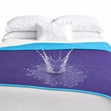 Top - Manta 100% Impermeable Color Morado/Azul, a Prueba de