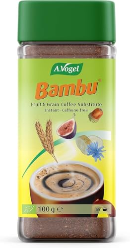A.Vogel Bambú, Sustituto Natural del Café Bio, Sin Cafeína, Con Achicoria, Cereales e Higos, Apto para Veganos, Sabor Suave, Producto Suizo, 100 gramos