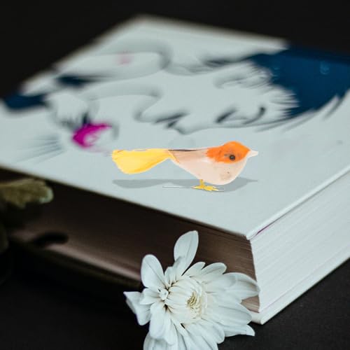 Pájaros artificiales de espuma realistas para decoración de jardín y manualidades DIY 8