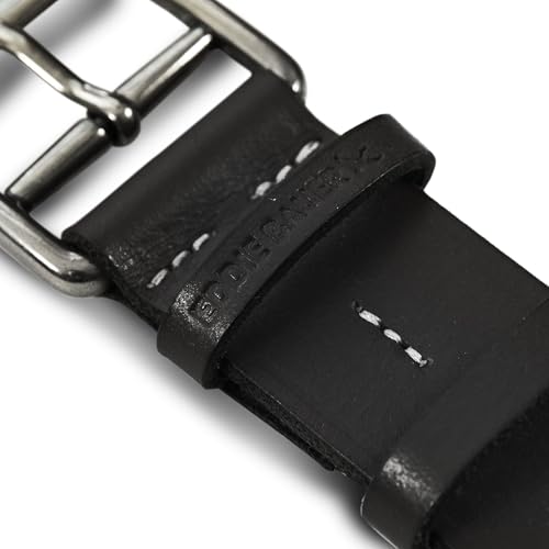 Eddie Bauer Women's Casual Leather Belts with Durable Metal Buckle, Double Keeper - Black, Large3