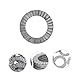 Ciieeo 20pcs Heavy Duty Wedge Locking Washers Manganese Lock Washers for Screws Bolts Thread Adapters Industrial Home Use