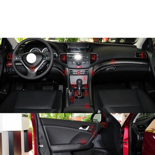 Insert carbone premium de console centrale pour Honda Spirior 2009-2013