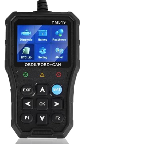 YM519 OBD2 Scanner Diagnostic Tool, Car Code Reader with Check Engine Light Reset, Automotive Engine Fault Code Scan Tool for All OBDII Cars Since 1996