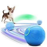 Kytujoy Interactive Small Dog Toy Ball, 2 Inch Smart Jumping Ball for Puppy/Small Dogs, Activated Automatic Bouncing Moving Vibrating, Dog Toy for Small Dogs to Keep Them Busy（Sky Blue）