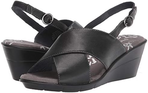 Propét Women's Luna Wedge Sandal, Black, 6 2E US | Image 6