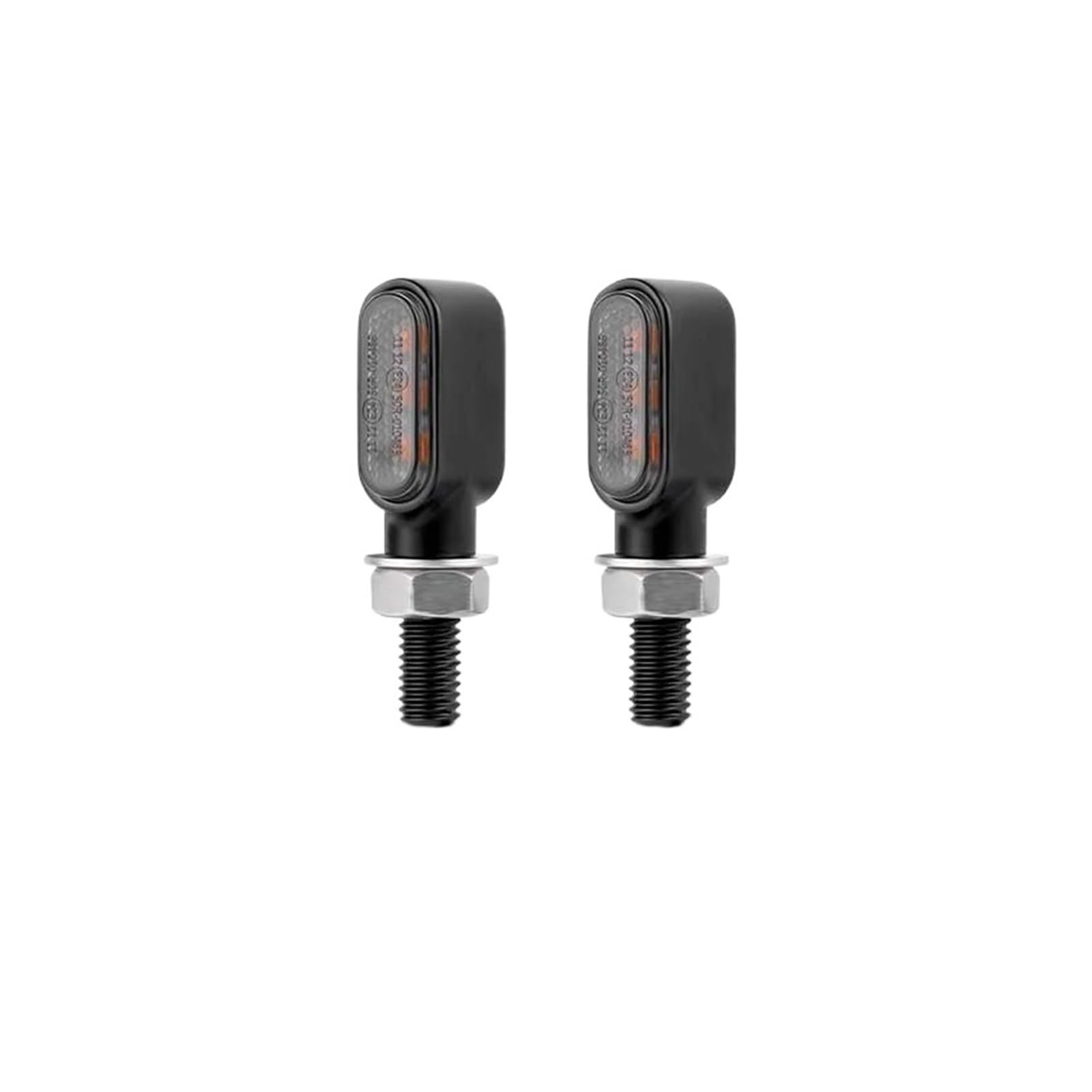 8mm led Turn Signal Light lamp Indicators Blinker clignotant(2pcs 3leds Black)