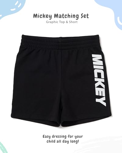 Image of Disney Mickey Mouse Lenticular Outfit for Boys, Toddler and Little Kids Clothes, T-Shirt and Shorts Set