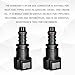 JYIS 2PCS 90 Degree Fuel Line Quick Connector, 3/8 SAE to 5/16 Nylon Tubing Fuel Line Connector, High Pressure Quick Release Push-On Plugs Fuel Line Repair Kit Compatible with Most Vehicles（Straight）