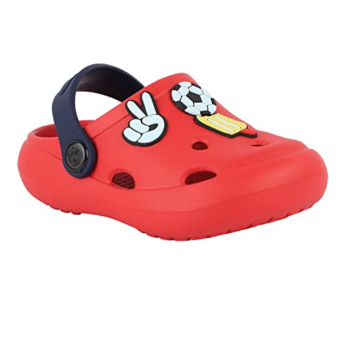 Image of NEOZ Casual Slingback Clogs for Kids with Soft Sole | Slip-On Breathable, Lightweight | Comfortable & Durable | Stylish Indoor & Outdoor Sandals Clogs for Kids