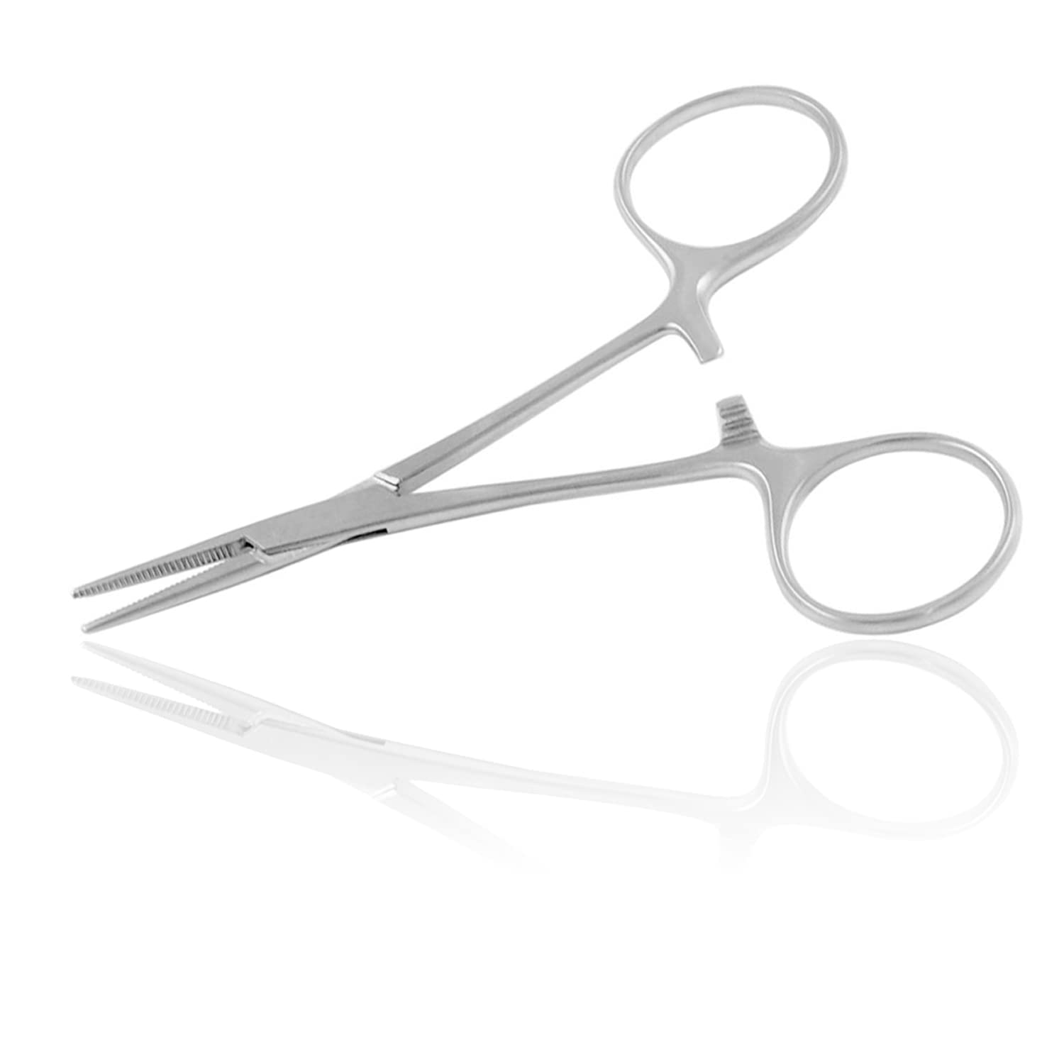 Mosquito Hemostat Locking Forceps 3.5 Inches, Straight Stainless Steel