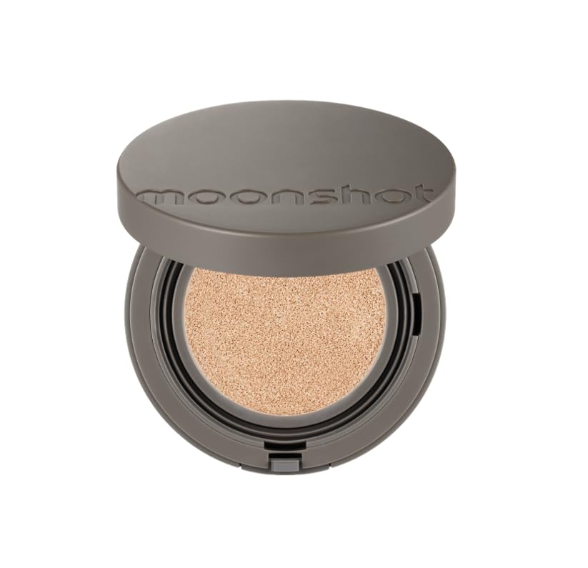 MOONSHOT KOREA Matte Fit Cushion Foundation - Full Coverage, Breathable Makeup for Face, Long Lasting, Lightweight K-BEAUTY (21N Cosmic Vanilla)