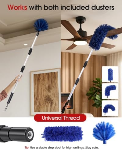 Vorhixa Attic Ladder Pull Down Hook with Cord, 17-40 Inch Telescoping Pole - 5