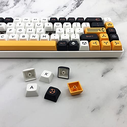 Keycaps XDA PBT Finis les Caractères Effacés Clavier Cherry MX