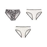 boboli Höschen für Mädchen, 3 Stück, Mädchen, Baumwolle, Unterwäsche für Mädchen, Mädchen, 2 Jahre bis 12 Jahre, Herzmotiv, 6 Jahre