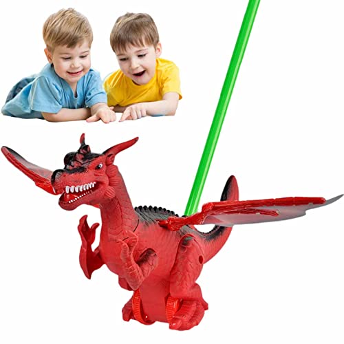 Carrinho de passeio de brinquedo - Mão Empurre a Língua Para Fora Pequenos Aviões Andadores Brinqued
