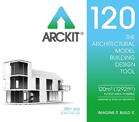 Arckit 120 Architectural Model Building Kit, 1/4 Scale, 'O' Scale Construction Set