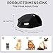 Yipintang Cat Bat Mask Halloween Costumes Accessories for Cats, Cat Bat Cosplay Apparel (Medium, Black Bat)