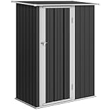 Open inner storage: This outdoor shed provides plenty of room in your garden for keeping tools, equipment and anything you need to be kept dry and protected. Foundation kit NOT included. Steel frame: Galvanised shed for extra strength, provides a sta...