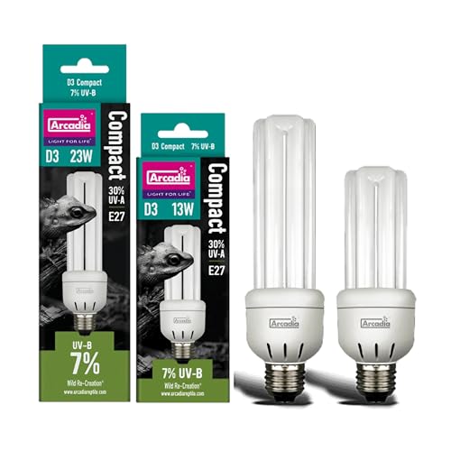 Ampoule compacte 7 % UVB Arcadia D3 Forest 13W pour reptiles tropicaux - 5