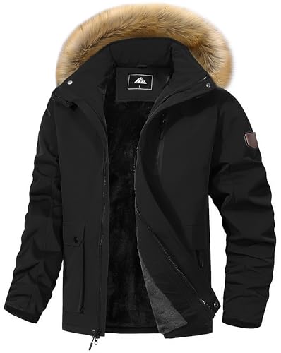 Amazon.com: MAOYSSEN Men's Winter Coat Waterproof Warm Ski Snow