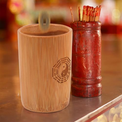Tubo de Bambú de Adivinación Estilo Chino Vintage para Regalo 5