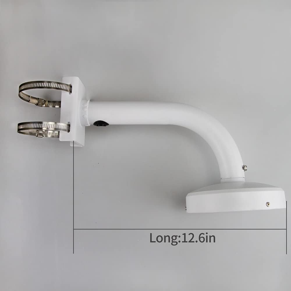 Dome Camera Universal Heavy-Duty Outdoor Security Camera Pole Mount Bracket Universal Security Camera CCTV Security Camera Mount Bracket (1 Pack)(30mm-200mm)