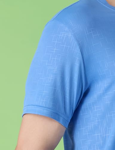 Image of Amazon Brand - Symbol Men's Active /Sports Tonal Printed T-Shirt | Round Neck | Regular Fit (Available in Plus Sizes)