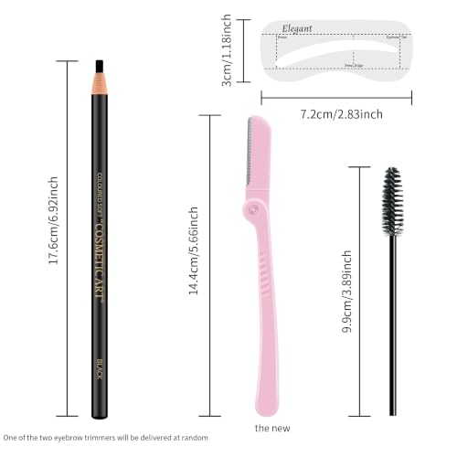 Set 6 lápices de cejas Ownest negro impermeable miniatura 7