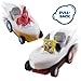 SpongeBob Squarepants Pull Back 2PK SpongeBob & Patrick Hot Rod Boats, Pull Back and Watch them Zoom, No Batteries, No Controls, No Hassle, Fun–Fast–Portable, Great Gift, Official Nickoledeon Licensed
