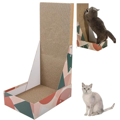 Lifetips バーミラ Burmilla 猫用爪とぎ L字型 ダンボール ハウス型 爪とぎベッド ソファ風 キャットスクラッチャー 垂直水平兼用 多頭飼い対応 おしゃれ 丈夫 インテリア馴染む 2カラー ストレス解消 運動不足予防 長持ち 丸型 爪とぎ