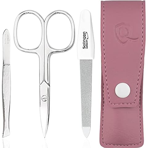 marQus Manicure Set - 3 piece set including scissors, nail file and tweezers - Perfect for him or her, at home or travel kit Cover