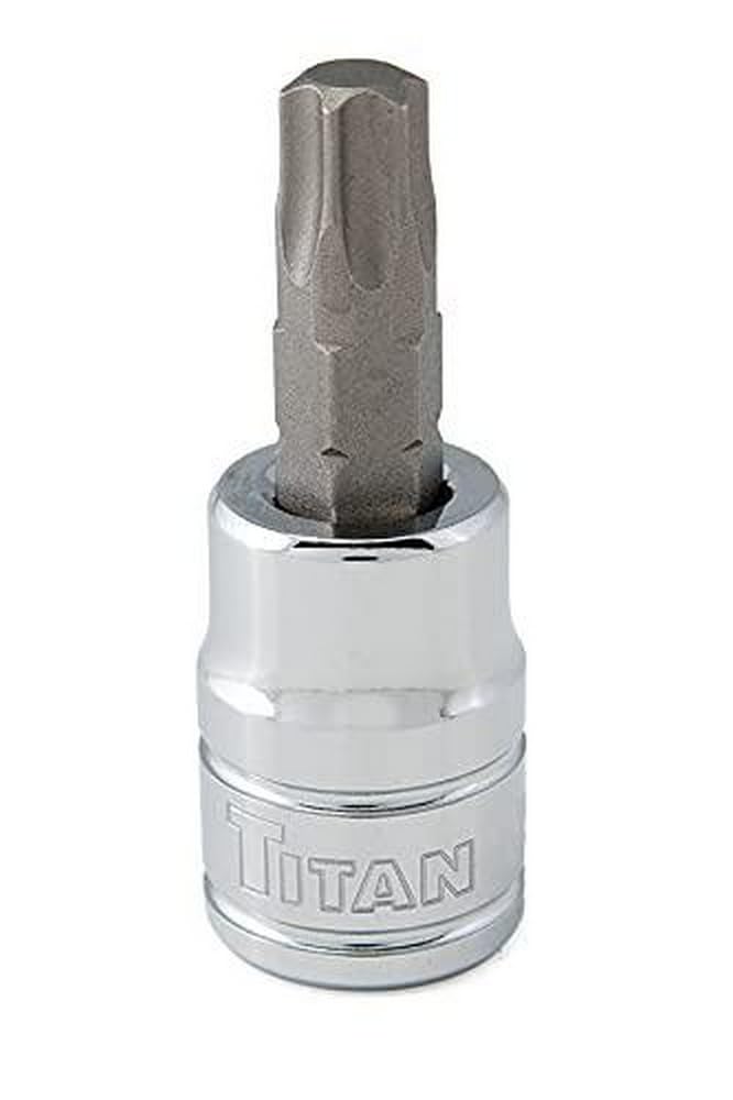 TIT68945 Torx-Bit-Stecknuss T45 | 3/8“ Antrieb | Chrom-Titan | Hochwertiges Profi-Werkzeug Für Schrauben & Motorarbeiten