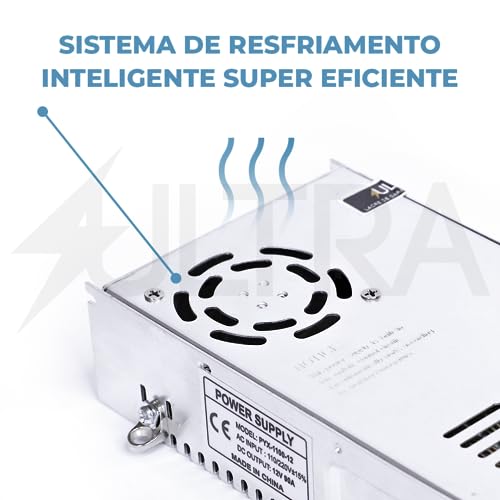 Fonte Automotiva Chaveada 12V 120A para Som Módulos Carregamento de Bateria Fita LED Radiocomunicado