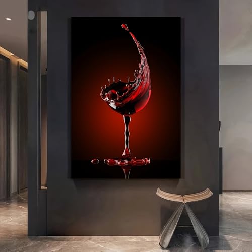 Affiche artistique abstraite sur toile moderne grand format 70 x 90 cm