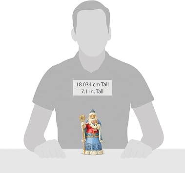 Enesco Jim Shore Heartwood Creek Christmas Around The World Ukrainian Santa Figurine, 7.1 Inch, Multicolor