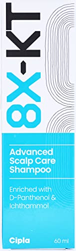 Image of 8X-KT - Bottle of 60ml Shampoo with Ketoconazole and Zinc Pyrithione