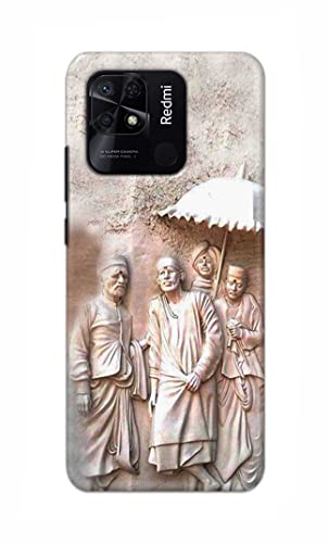 Image of Printed Hard Back Cover Case for Redmi 10 | Redmi 10 Power Back Cover (Sai Baba) -1803