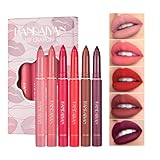 Anglicolor Matte Lip Liner Pencil Set - 12 Assorted Colors High Pigmented Natural Lip Makeup Soft Pe