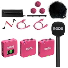 Digital 2-channel wireless microphone system: two transmission modules - one reception module Ideal for videographers / interviews / podcasts / presentations / streaming Range up to 260 m / fee and registration-free 2.4 GHz band Connection option for...