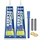 Spezialkleber Schuhkleber extra stark – wasserdichter, elastische und transparenter Textilkleber Sohlenkleber Absatzkleber Lederkleber, Reparaturkleber für Schuhe, Sohlen, Leder, Vinyl & mehr – 2x20ml