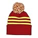 DC Comics The Flash Chrome Weld Jacquard Logo Cuff Pom Beanie Hat