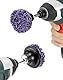 QWORK® 46 Pcs CSD Scheibe Schleifscheibe, Reingungsscheibe Set, 50mm, 3 Farben, Zum Entrosten und Polieren