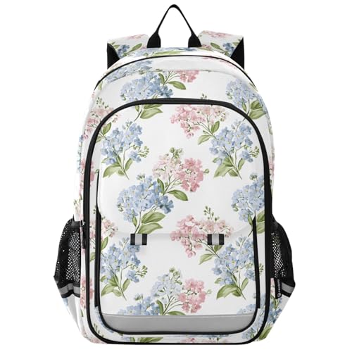 Sac à dos ordinateur portable enfants fleurs de glycine léger