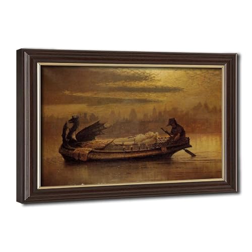 Toile Elaine John Atkinson Grimshaw décoration murale chic pour salon et bureau
