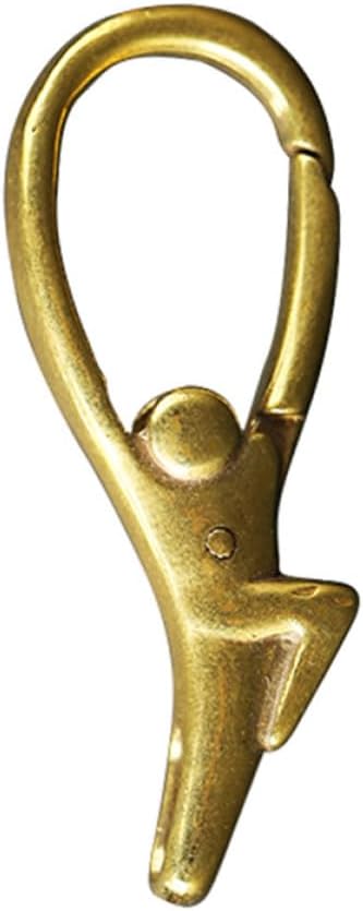 Antique Brass Human Shaped Snap Hook Keychain Clip for Pendant Making