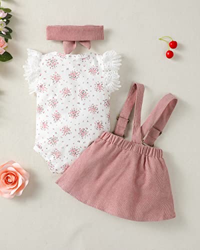 Newborn Baby Girl Clothes Dresses Outfits Gifts Romper Top Overalls Dress Suspender Skirt Sets for Infant Girls3