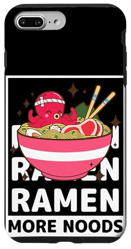 Kawaii Octopus Bowl Of Ramen Noodles More Noods �X�}�z�P�[�X iPhone 7 Plus/8 Plus �p
