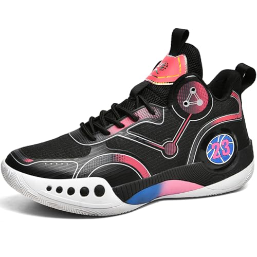 WOWEI Herren Basketballschuhe Sportschuhe Stoßdämpfung rutschfeste Basketballschuhe Herren Leichte Turnschuhe Herren Laufen Anti-Rutsch-Sport Sportliche Trainer Sneaker (SCE-K13, 41EU)