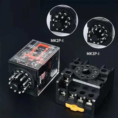 Relais MK2P-I AC220V commuteur 10A haute conductivité avec indicateur LED - 2